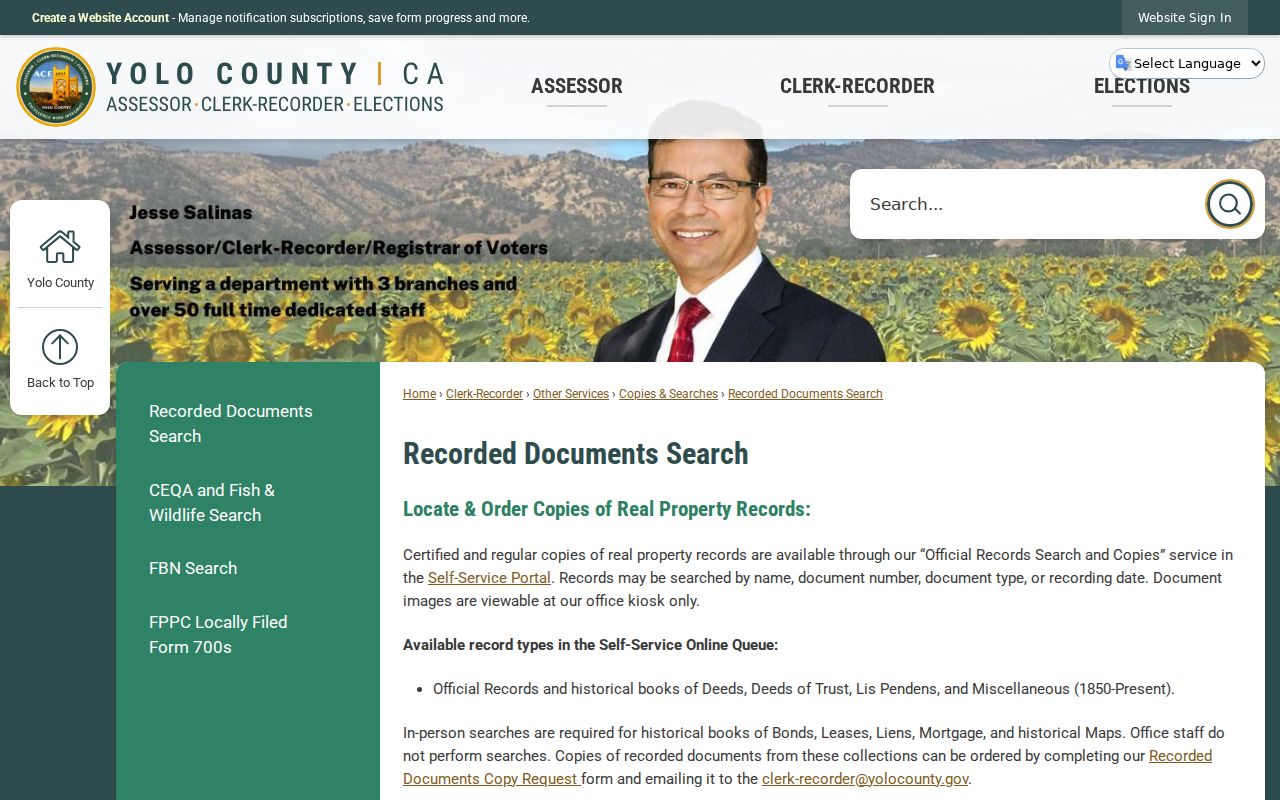 Davis residents directory Yolo County official records search