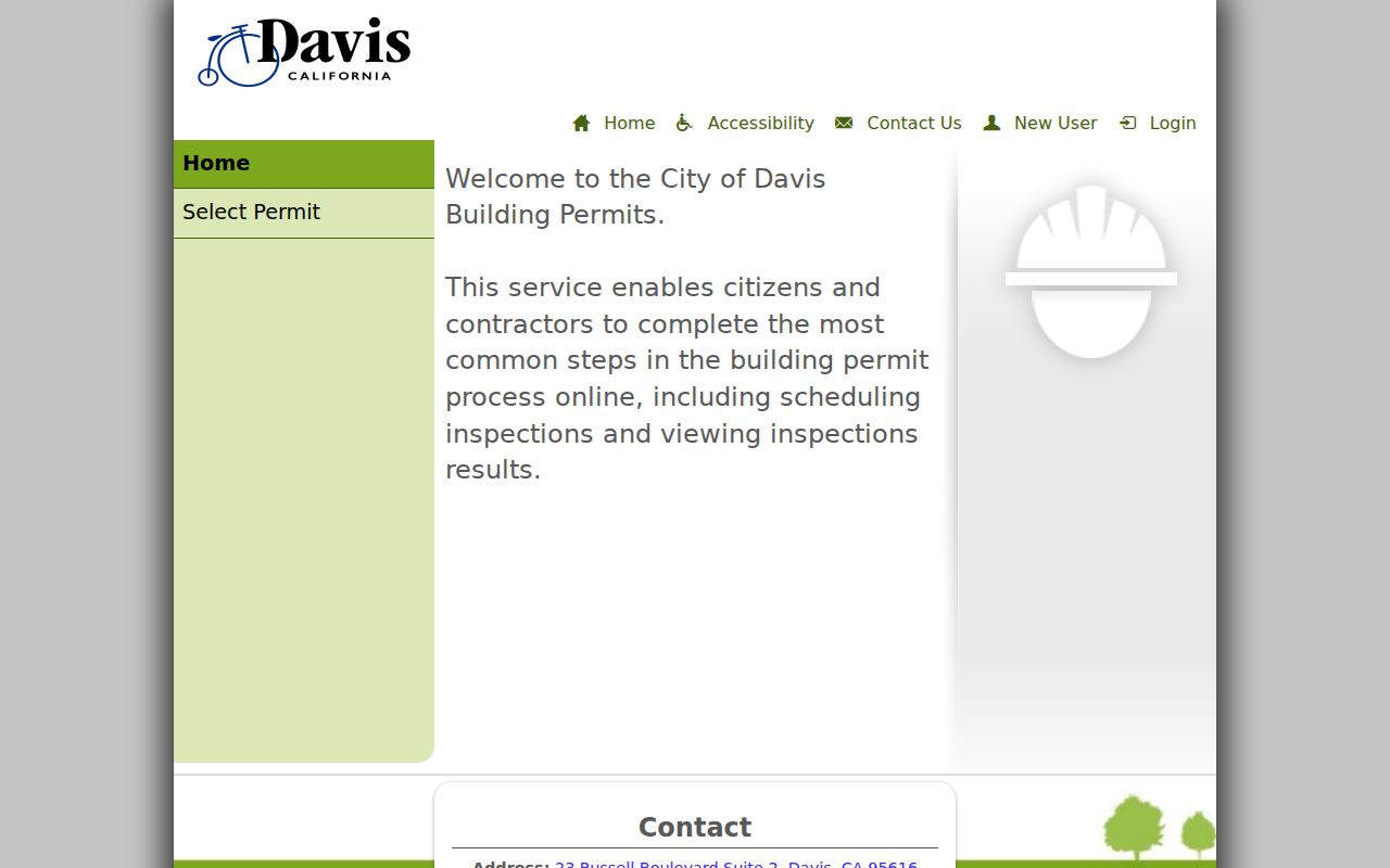 Davis previous residents permit portal and address history