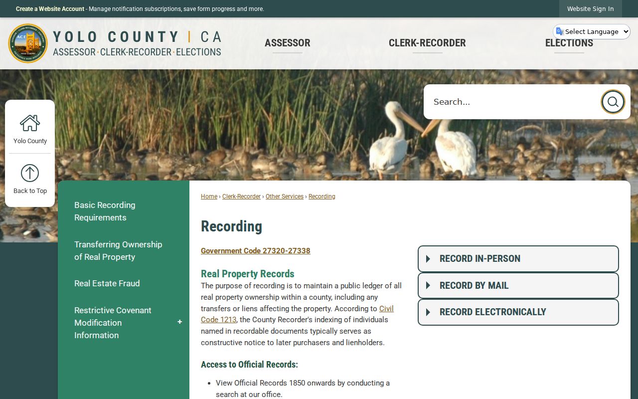 Davis street directory Yolo recorder recording coverage