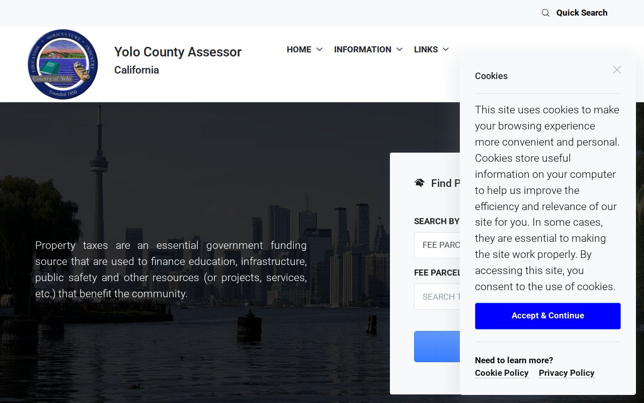 Davis street directory Yolo Assessor parcel inquiry